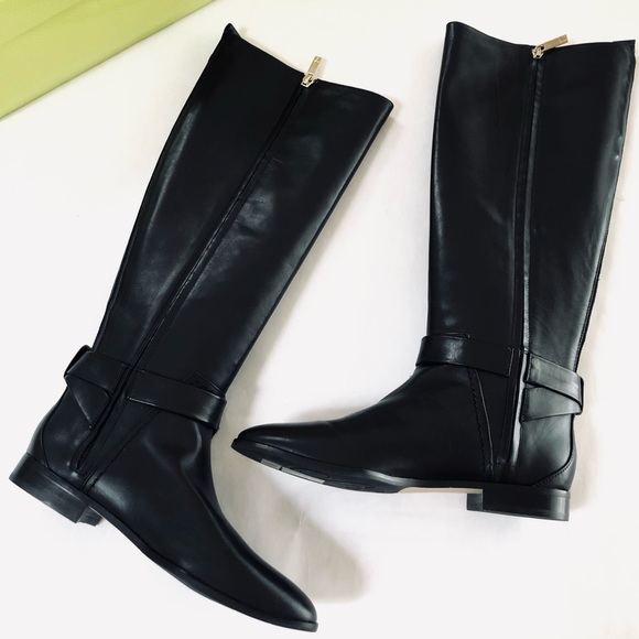 Ted Baker Tall Black Leather Knee High Boot - Picture 10 of 13